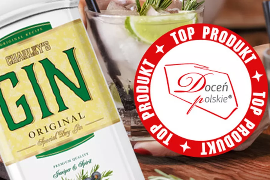 Gin Charley’s awarded with "Doceń polskie" Gin Charley’s recognized with the "Doceń polskie" emblem