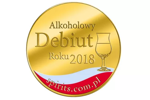 Zdjęcie przedstawia złoty medal w kategorii Debiut Roku 2018