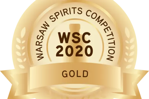 Zdjęcie przedstawia złoty medal Grupy AWW w Warsaw Spirits Competition 2021