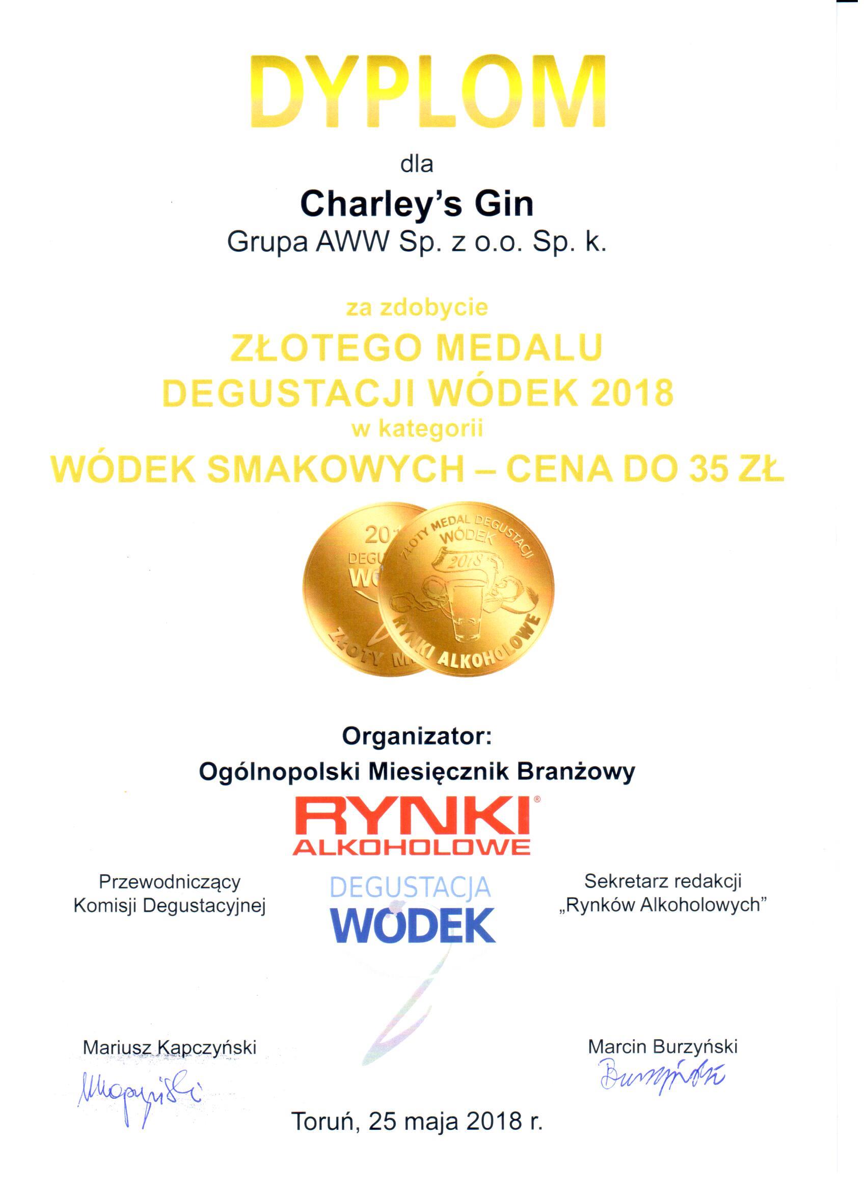 Grupa AWW &ndash; złote medale w Toruniu za Charley&rsquo;s Gin i Laufhund Bitter