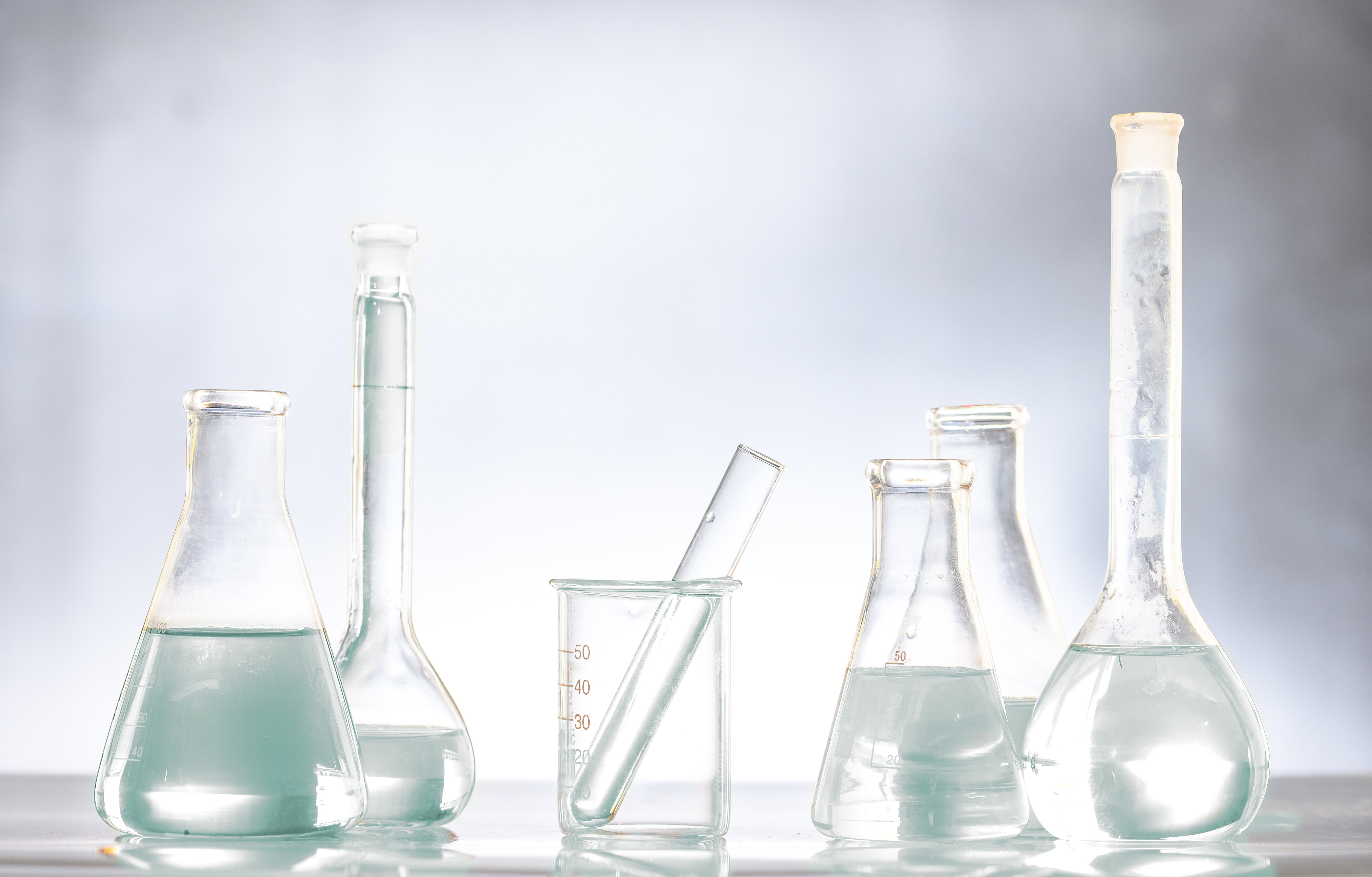 Bottles of industrial ethanol &ndash; high-purity alcohol for industrial use